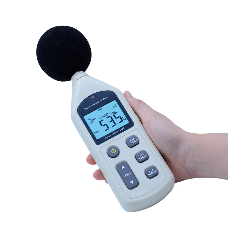 

BENETECH Digital Sound Level Meter USB Noise Tester meter GM1356 30-130dB A/C FAST/SLOW dB+ Software with carry box