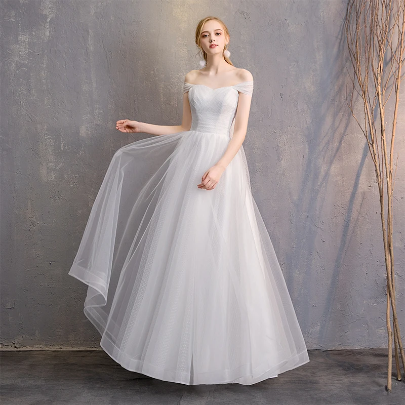 Beauty Emily Long A line Lace White Evening Dresses 2019 for Women Plus Size Wedding Party Prom Dresses Free Shipping Beauty Emily Long A line Lace White Evening Dresses 2019 for Women Plus Size Wedding Party Prom Dresses Free Shipping