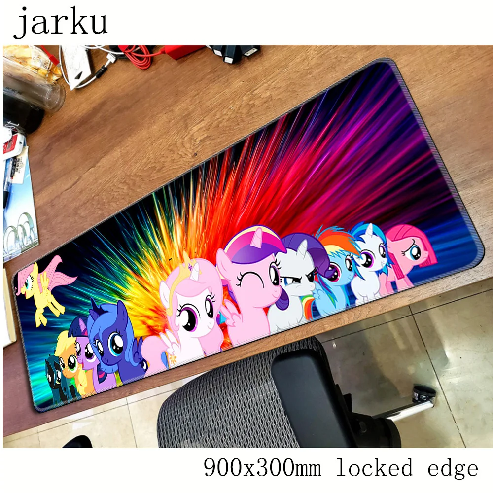 Коврик для мыши my little pony, геймер, 900x300 мм, коврик для мыши с нотбуком, большой игровой коврик для мыши, модный коврик для мыши, аксессуары для ПК, Настольный коврик для мыши