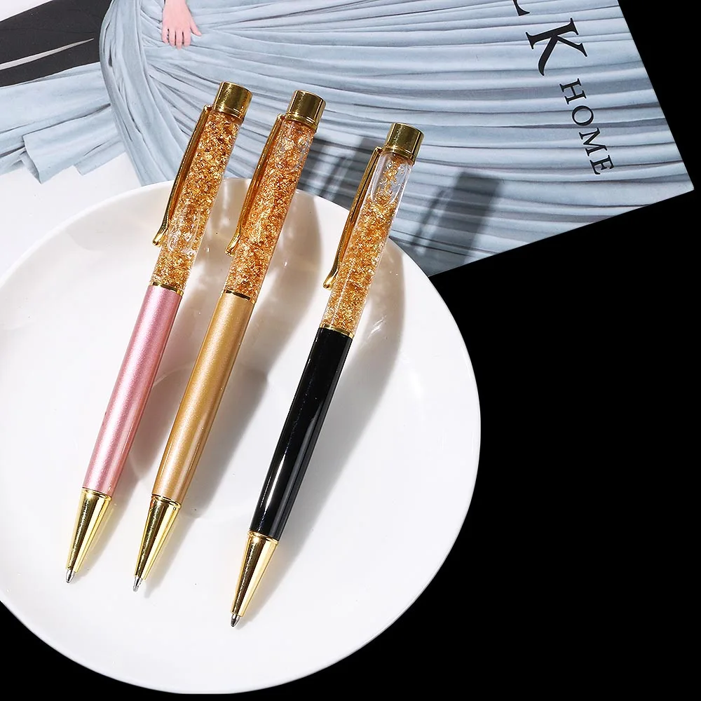 Buy 1PC Creative Gold Foil Gift Pen Crystal Diamond