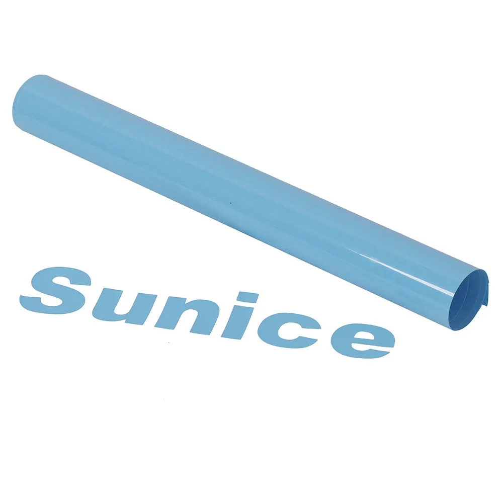sky blue SUNICE DIY подарок праздничное украшение Премиум теплопередачи ПВХ виниловые футболки термоклейкие для одежды сумка абрикосовые поставки для T-shirt25cmX25cm - Цвет: sky blue