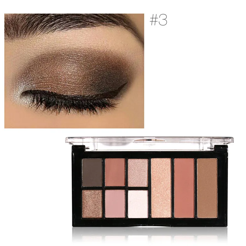 

2018 Professional Makeup High Quality 9 Color Eyeshadow Palette Smoky Pearl Glitter Shimmer Eye Shadow Powder Beauty Make Up