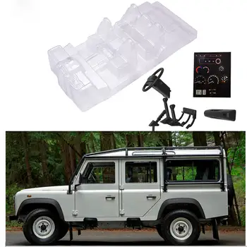 

Simulation Interior Climbing RC Car Decoration Parts for TRAXXAS TRX4 Defender D110 Transparent Case Steering Wheel Drawer