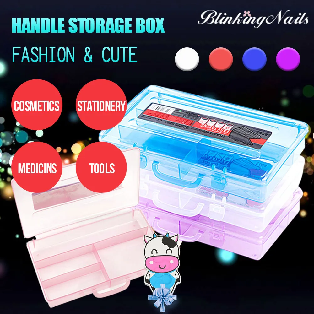 Nails the Plastic Tool Box for Nail Art Storage with Container for