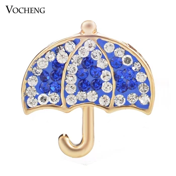 

Wholesale 10PCS/Lot Vocheng Snap Charms 18mm Christmas Umbrella Crystal Button Jewelry Vn-867*10 Free Shipping