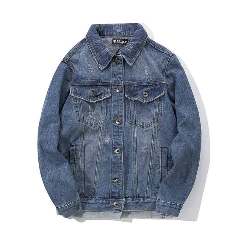 Novel ideas 2018 New Autumn Winter denim jacket men fashion Hip-hop streetwear jeans jacket cotton US Size