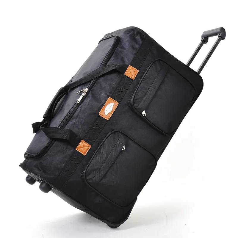 Firstmeet Оксфорд водонепроницаемый чемодан тележка сумка 25/28/32 дюймов Большой за рубежом исследование путешествия чемодан авиаперевозчика посылка складная сумка для хранения