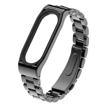 Luxury Stainless Steel Watchband Replacement Bracelet Strap For Xiao Mi Band 3 Wristband bracelet Wrist Strap Smartwatch 