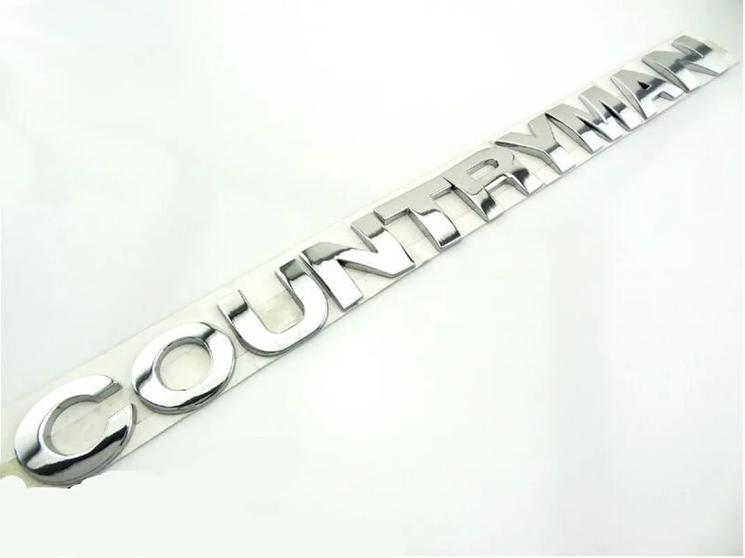 

NEW Countryman Emblem Car Badge Metal Chrome Sticker For MINI Country 2.5cm Sliver 1 set FreeShipping