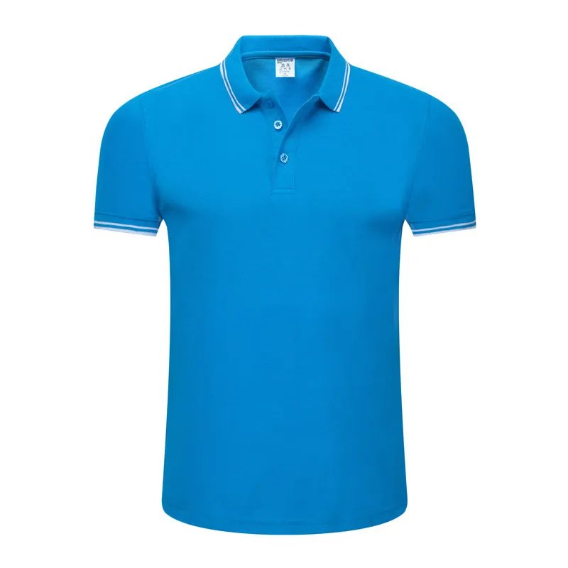Новинка, летняя мужская повседневная Однотонная рубашка поло, дизайнерская мужская хлопковая рубашка поло с коротким рукавом, трикотажная футболка для игры в гольф, размера плюс S-XXXL