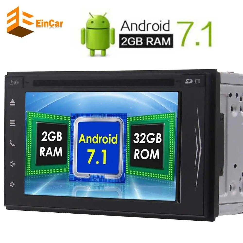 

Android 7.1 Head Unit 2Din Car Stereo GPS Navigation Autoradio FM/AM RDS Receiver Support Bluetooth AUX 3G/4G WIFI Free camera