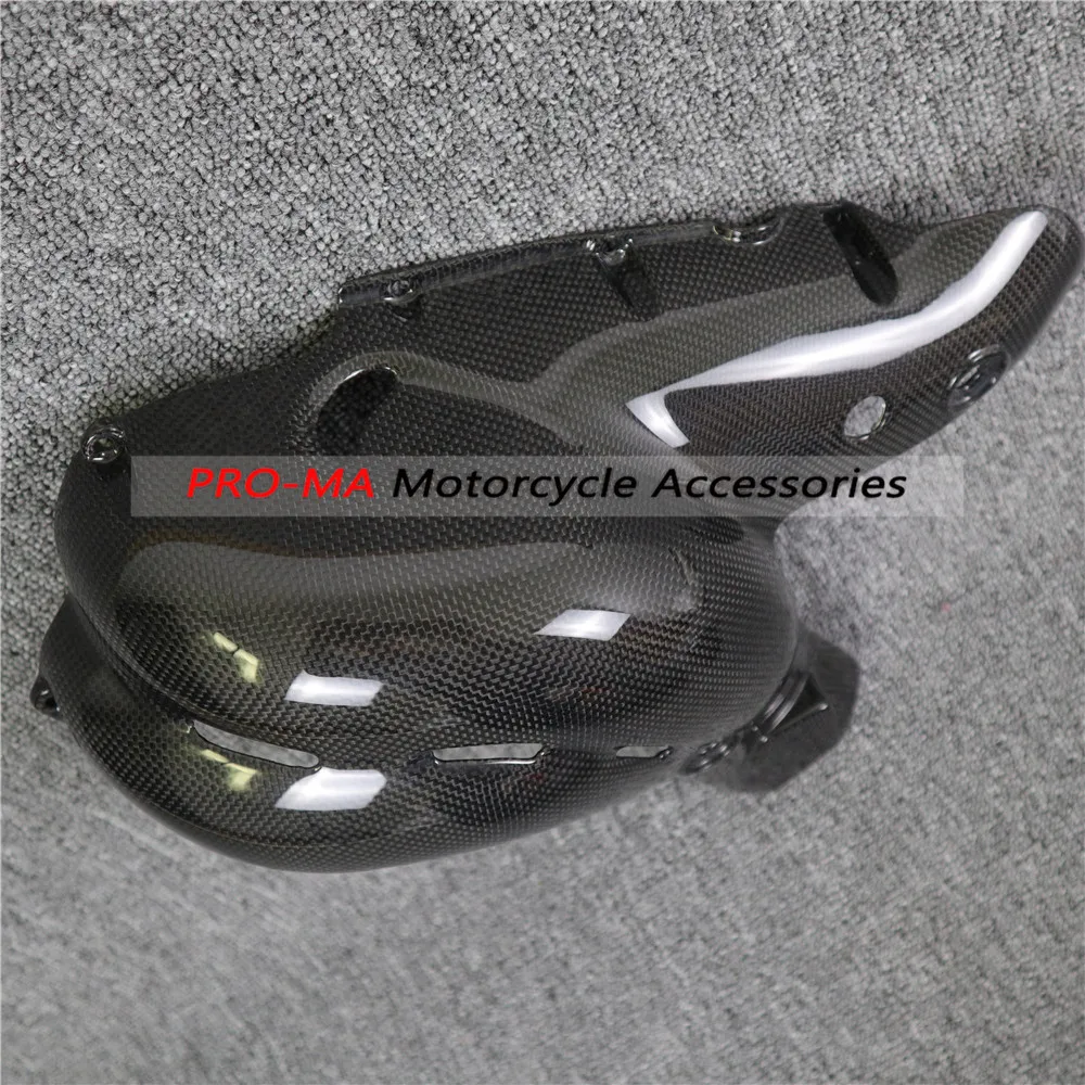 Крышка мотоцикла Exhasust из углеродного волокна для Супербайк Ducati Panigale V4 Plain 6-19
