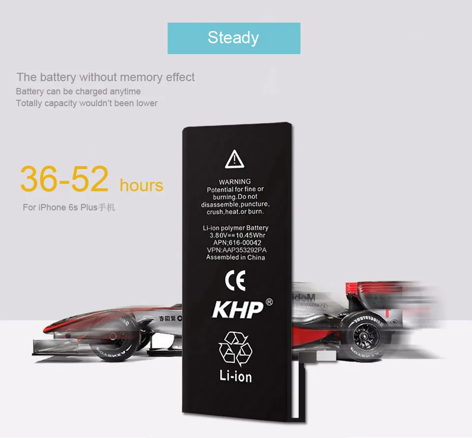 NEW 2017 100% Original KHP Phone Battery For iPhone 6S Plus Capacity 2750mAh Repair Tools 0 Cycle Replacement Batteries Sticker (11)