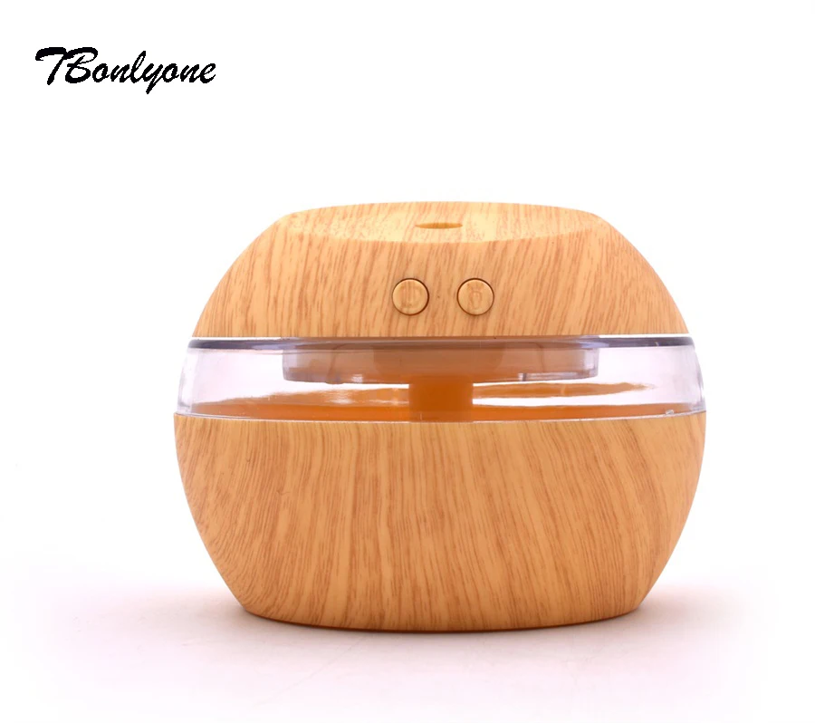 

TBonlyone 300ML USB Humidifier for Baby Wood Grain Ultrasonic Essential Oil Diffuser Electric Aroma Diffuser Air Humidifier
