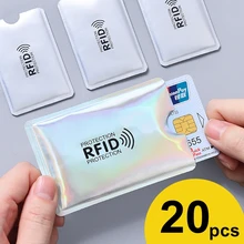 Анти Rfid держатель для карт NFC Блокировка ридер замок Id банк держатель для карт чехол Защита металлический чехол для кредитных карт Алюминий F051