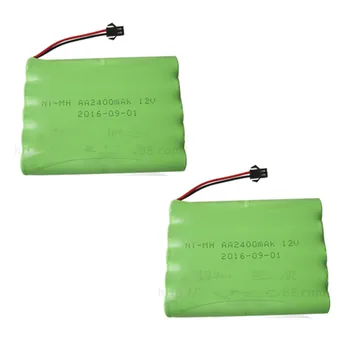 

2Pcs 12v 2400mah ni-mh bateria 12v rc battery nimh battery pilas recargables 12v pack 10x aa size ni mh for rc car toy battery