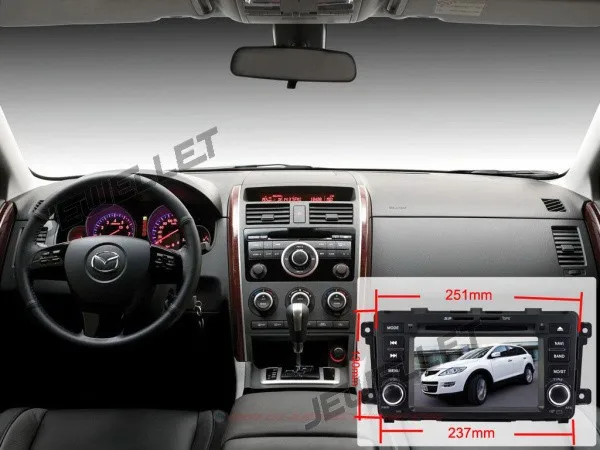 Flash Deal Quad core 1024*600 HD screen Android 9.0 Car DVD GPS radio Navigation for Mazda CX-9 2007-2015 with 4G/Wifi DVR OBD 1080P 0
