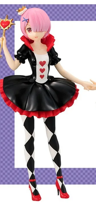 Anime Re Life in a Different World From Zero Ram Rem Cosplay Alice in the Wonderland Ver. PVC Figure Collectible Model Toy (3)