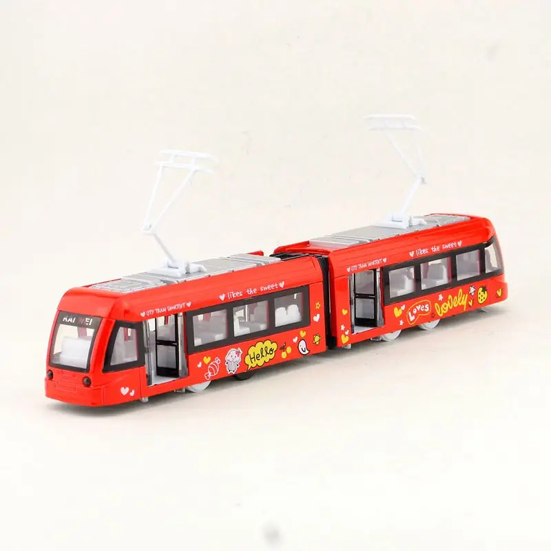 

Diecast Metal Toy/Sound & Light Pull back Educational Car/City Underground Subway Tram Train/For children's gift or collection