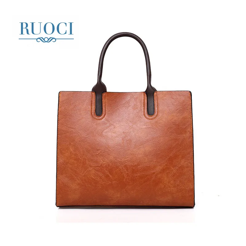 RUOCI бренд Винтаж Crossbody сумки для Для женщин Сумочка Роскошные масла Воск