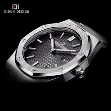DIDUN Mens Watches Top Brand Luxury Quartz Watches Men Business Dress Stainless Steel Wristwatch Luminous 30m
