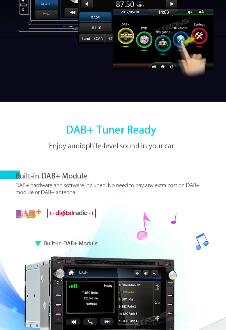 Cheap 7" DAB+ Car DVD Player GPS Radio For Volkswagen VW Skoda Seat Bora Jetta Golf Sharan Polo T5 Octavia Babia Auto 2 Din RDS Stereo 4