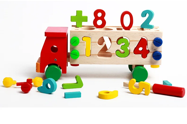 Развивающие разборки деревянные математические игрушки для детей 3 лет Дети Математика Монтессори Развивающие игрушки для малышей