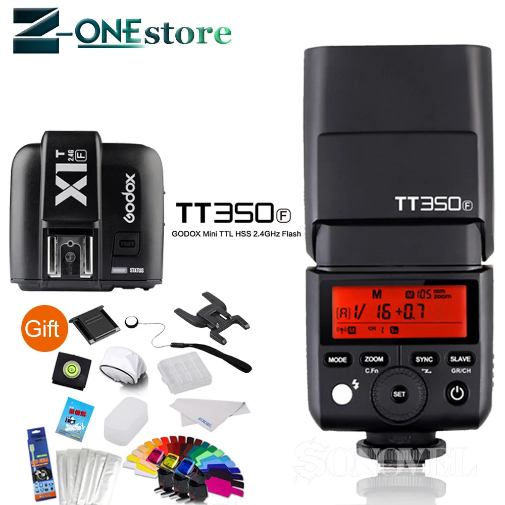 Godox TT350F Flash Speed lite TTL HSS GN36 высокая скорость 1/8000S 2 4G Беспроводная система X +