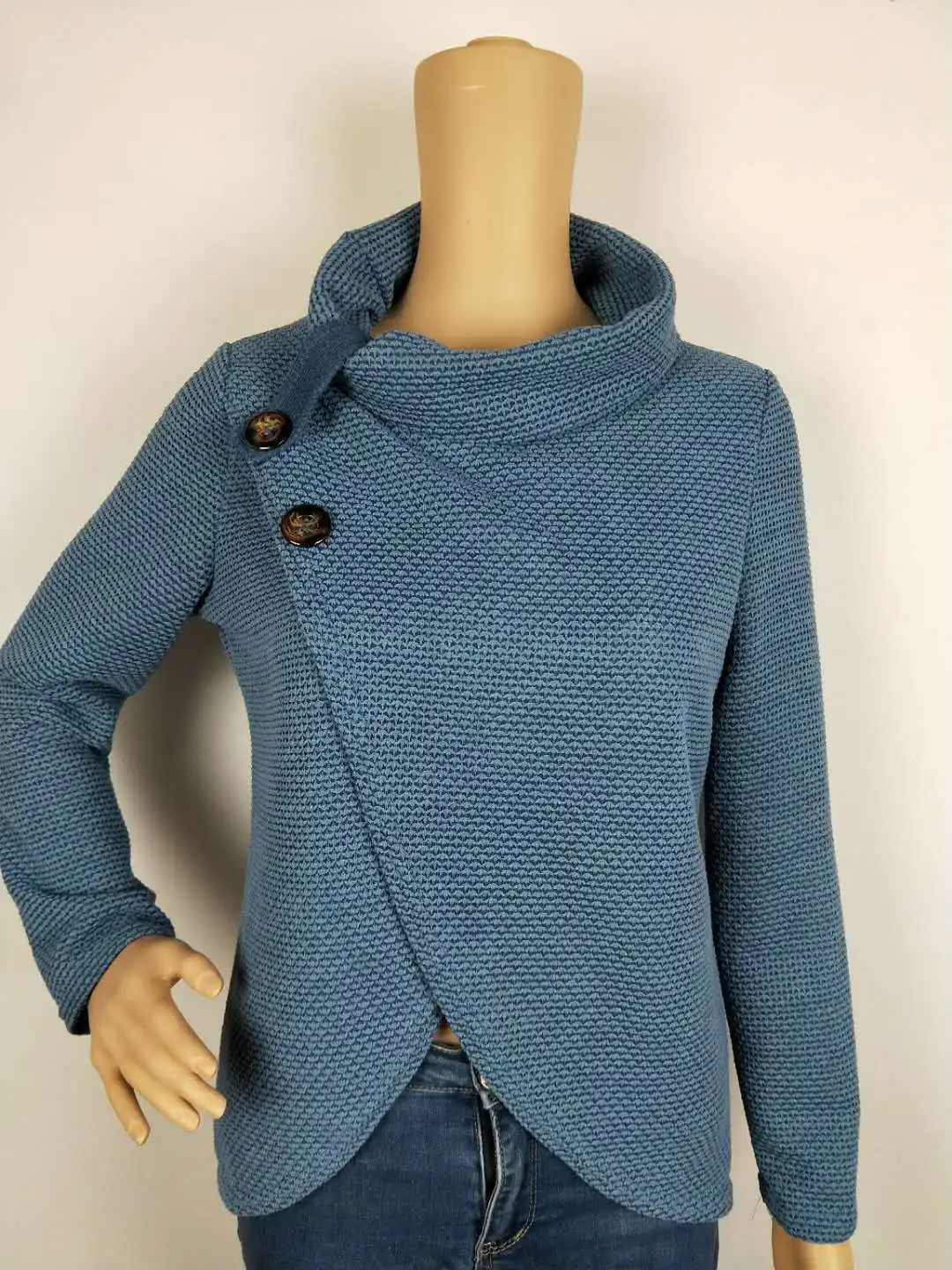 w540 Women Sweaters and Pullovers 2018 Winter Turtleneck Irregular Casual Oversize Sweater Women Pullover Knitted Long Sleeve Jumper 12
