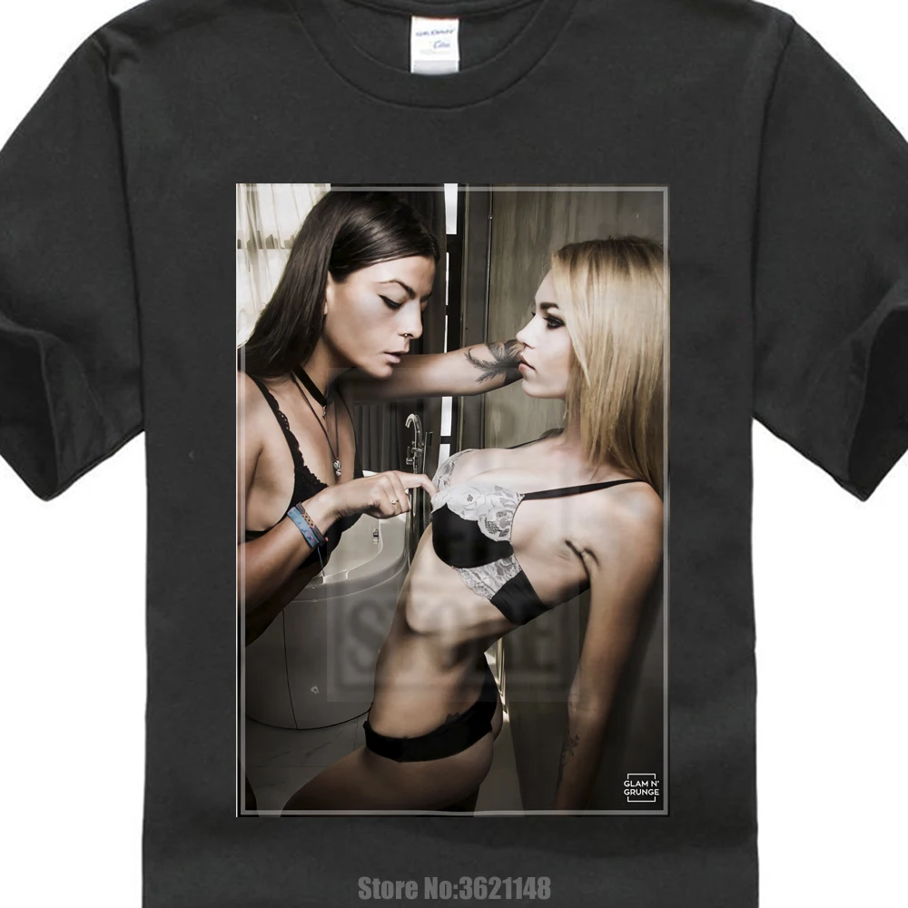 1000px x 1000px - US $9.09 9% OFF|Sexy Girls Lesbian Hot Swag Porn Porno Cali Men Tee Shirt  Tops Short Sleeve Cotton Fitness T Shirts 0427016-in T-Shirts from Men's ...