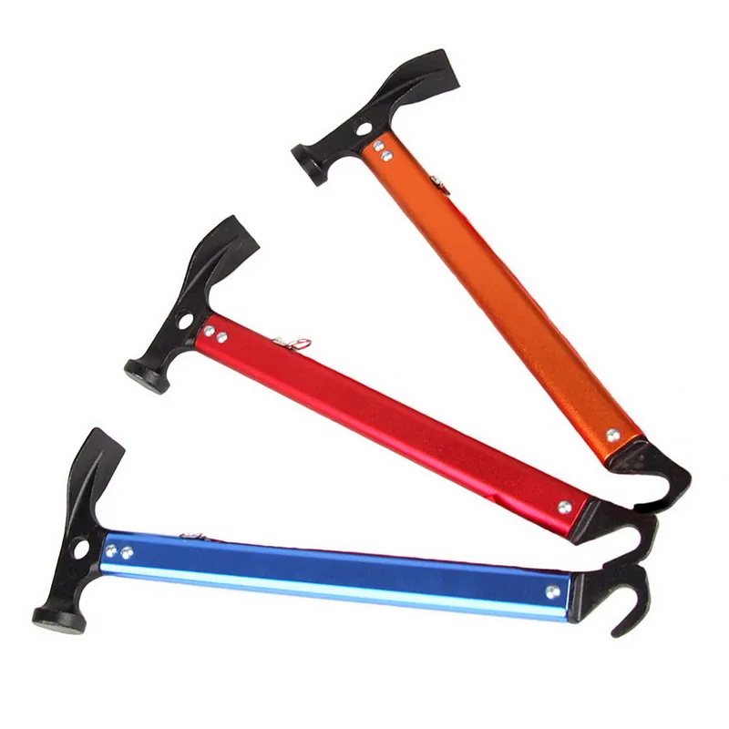 Multifunction Outdoor Camping Tent Peg Stake Hammer Puller with