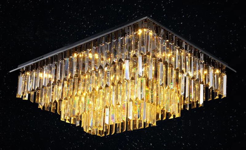 Moderne Contemporain Vertical Bar Forme Rain Drop Suspension Lampe Luminaire Lustre En Cristal Pour Salle A Manger Aliexpress