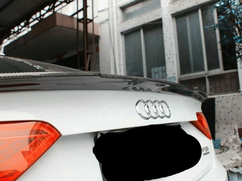 Подходит Для Audi A5 Coupe 2 2008 2009 2010 2011 2012 2013 Углеродного Волокна Изменение Задний Спойлер Хвост Магистральные Губ Крыла