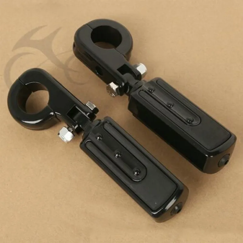 

Motorcycle 1 1/4" 32mm Engine Guards Skid-Proof Foot Pegs & Clamps For Harley Dyna FXDB Honda Yamaha Kawasaki