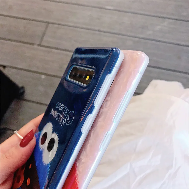 Чехол HYSOWENDLY Cute Elmo для телефона Samsung Galaxy S8 S9 S10 Plus мягкий силиконовый чехол IMD пар из