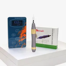 Машина для татуировки бровей BMX001 ручка для перманентного макияжа бровей микроблейдинг Макияж DIY комплект с иглой для татуировки