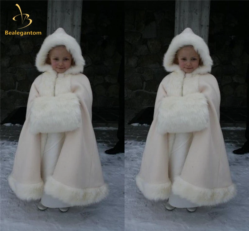 Bealegantom/Коллекция года, зимняя куртка-накидка с цветочным узором для девочек нарядное пальто для девочек Шармез, длина до пола, свадебное пальто для свадебной вечеринки, QA1210