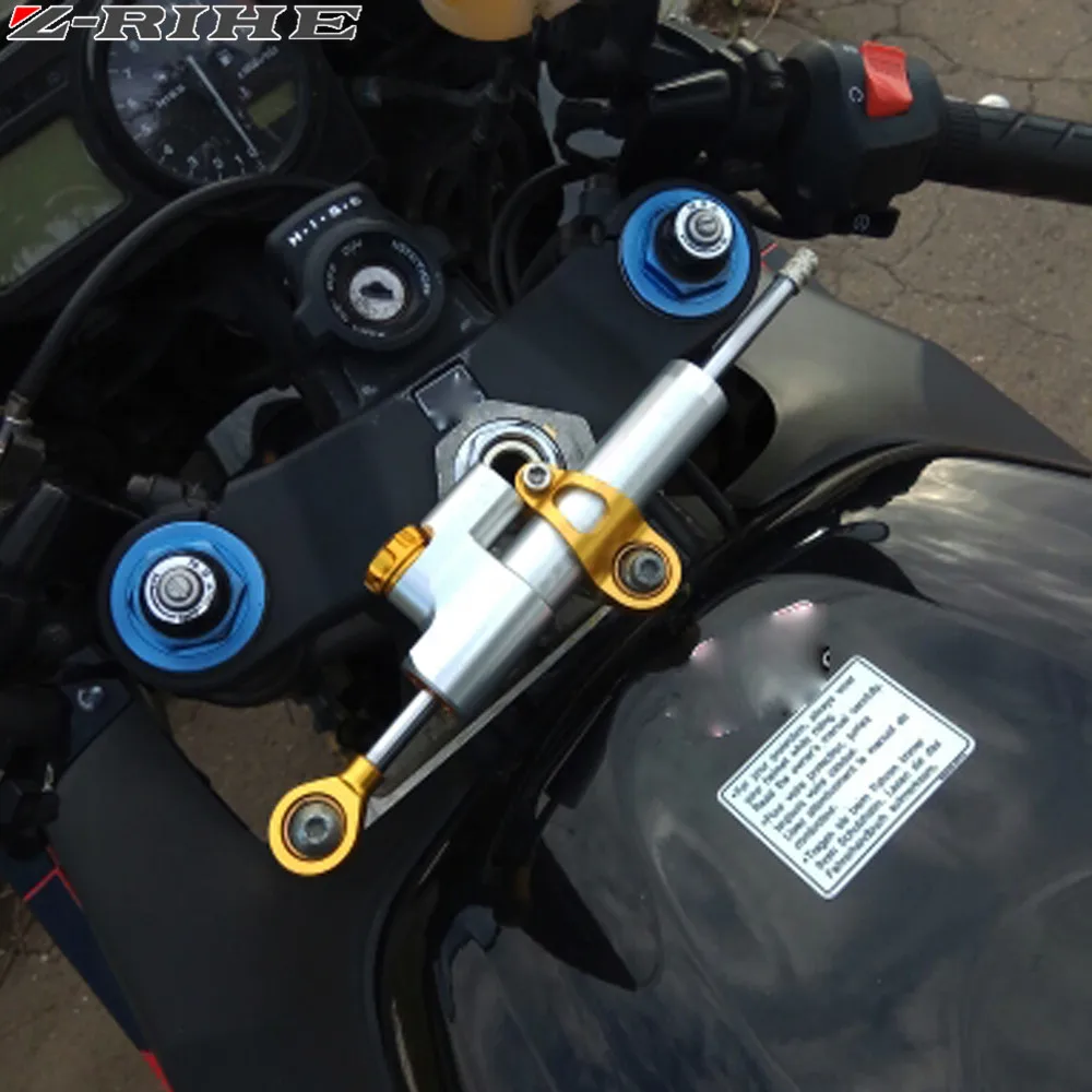 Для Yamaha MT07 MT09 YZF R3 R6 R1 R125 R25 xj6 аксессуары для мотоциклов демпфер стабилизатор амортизатор рулевого механизма Обратный контроль безопасности