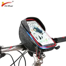 Водонепроницаемый держатель для велосипедной сумки для вашего мобильного телефона TPU крепление для телефона с сенсорным экраном на руль MTB велосипедная сумка Bisiklet Aksesuar