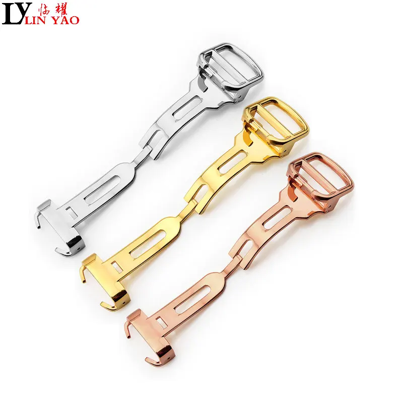 

Watch Buckle Stainless Steel Brushed Buckle Clasp 14/16/18/20mm For/Cartier Blue Balloon Watches Accessories tool Exempt postage