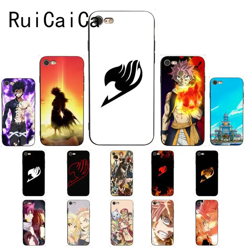 Чехол для iPhone 6S 6plus 7 7plus 8 8Plus X Xs MAX 5 5S XR с логотипом аниме манги Феи хвоста Ruicaica |