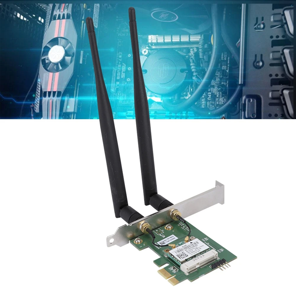 Горячая DW1510 PCI E Настольный ПК AC двухдиапазонный 2 4G/5G беспроводная сетевая
