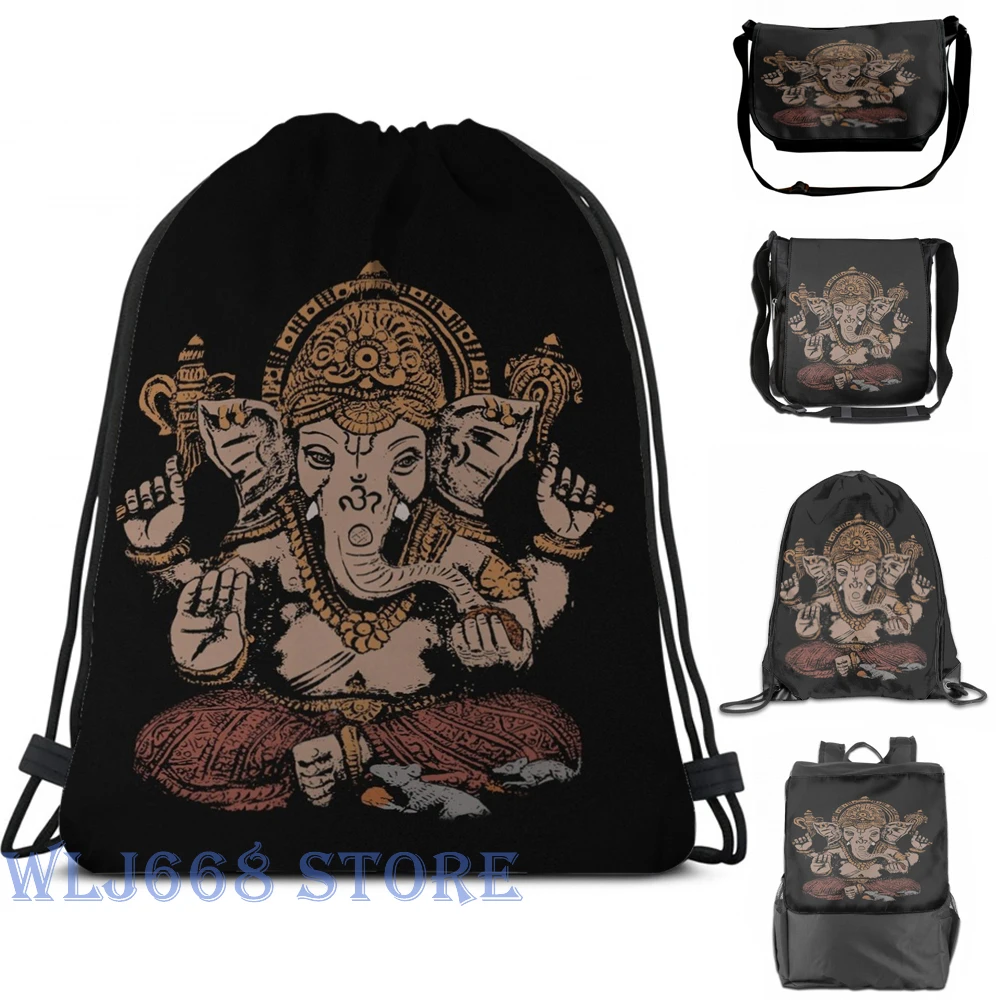 

Funny graphic print shoulder Bags women Ganesha 3D Single shoulder backpack travel for men Gym Bag