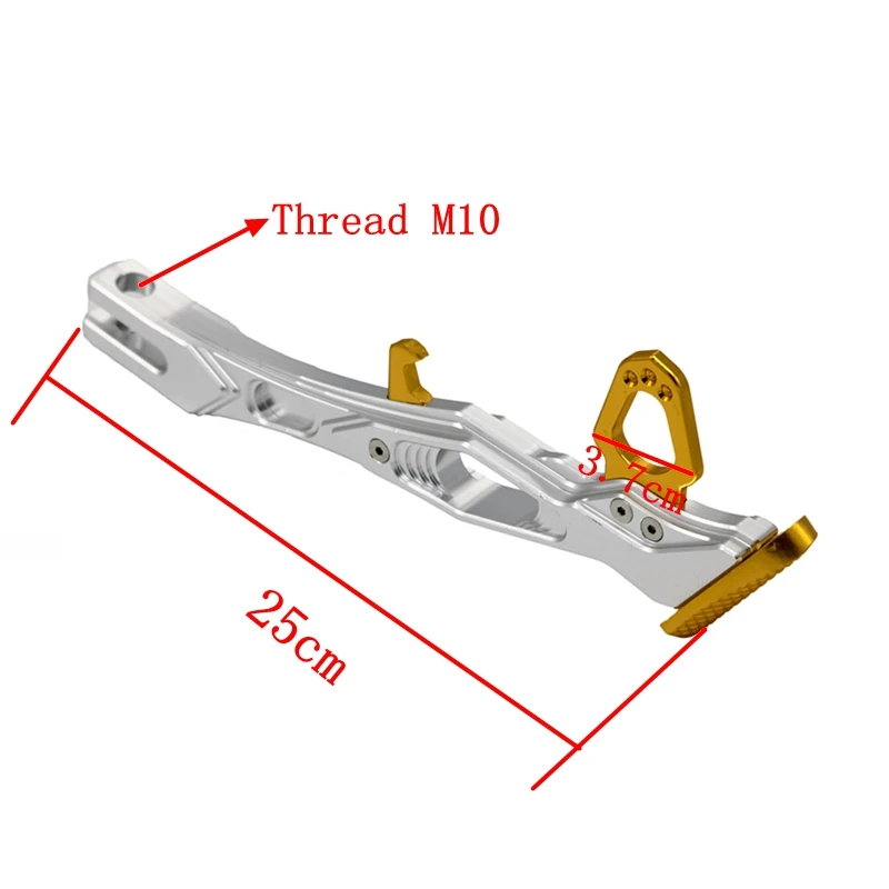 MoFlyeer CNC Aluminium Alloy Motorcycles Kickstand Kick Side Stand Motorcycle Scooter Street Standard motorcycle kickstand