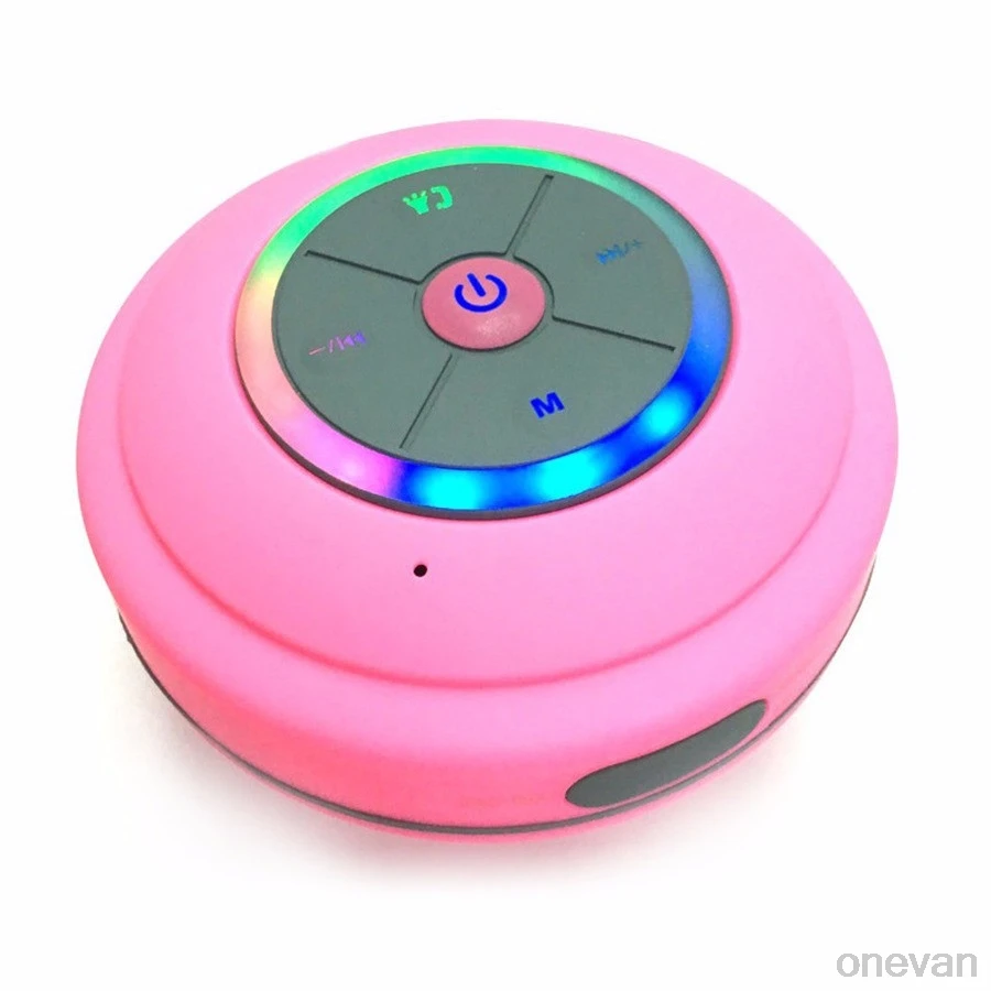 Динамик caixa de som altavoz Водонепроницаемый Беспроводной Bluetooth динамик для ванной мини Модные музыкальные инструменты с присоской - Цвет: pink