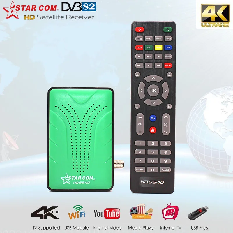

HD8840 Satellite Receiver HD Digital DVBS2 Support IPTV/M3U Satellite TV Receiver Arabic TV Receiver 1080P 4K Mini TV BOX