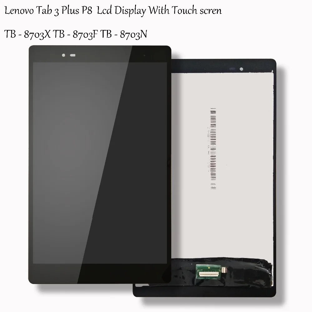 Pаспродажа 8icnh для lenovo Tab 3 Plus 8703X16 Gb TB 8703X ЖК дисплей кодирующий преобразователь сенсорного экрана в сборе