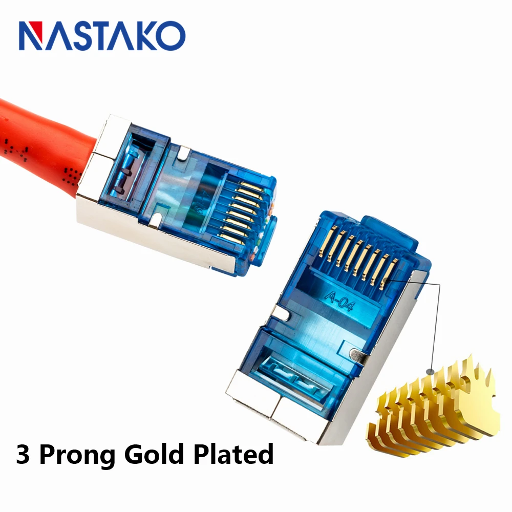 Разъем EZ Rj45 Cat5e Cat6 сетевой разъем 8P8C rj45 Модульный Штекер Lan кабель штекер легко