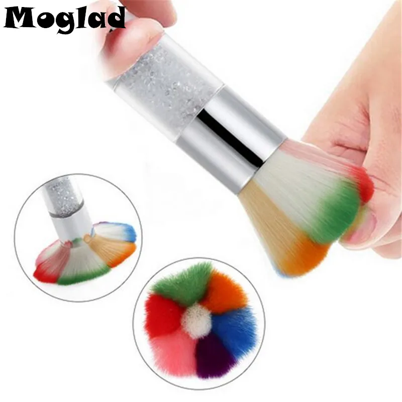 Moglad Nail Dust Brushes Acrylic&UV Nail Gel Powder Nail Art Dust