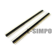 10 шт. 2,54 мм круглый штыревой разъем, отверстие женский заголовок опционально, 1*40P один двойной ряд, высокое качество